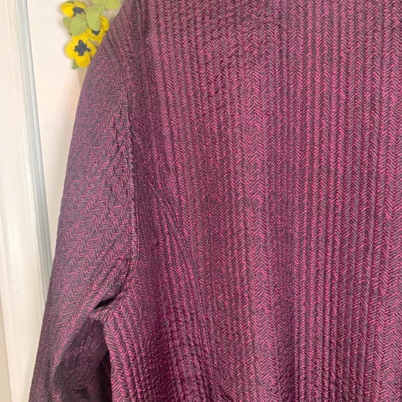 Catherines Floral Red & Purple Reversible Quilted Lightweight Jacket [3X 26/28] - Picture 8 of 8